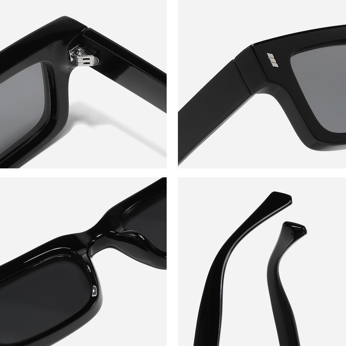 Wholesale PC Rectangular Small Frame UV Resistant Sunglasses