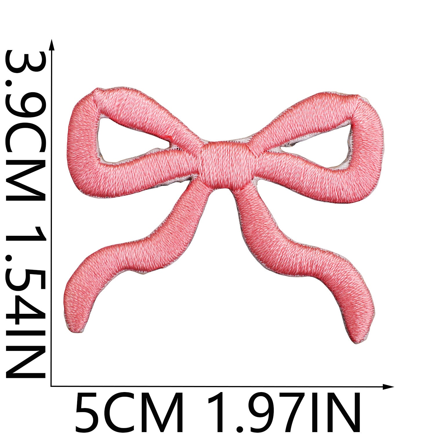 Wholesale Handmade Decorative Embroidered Cloth Sticker Bow Patch