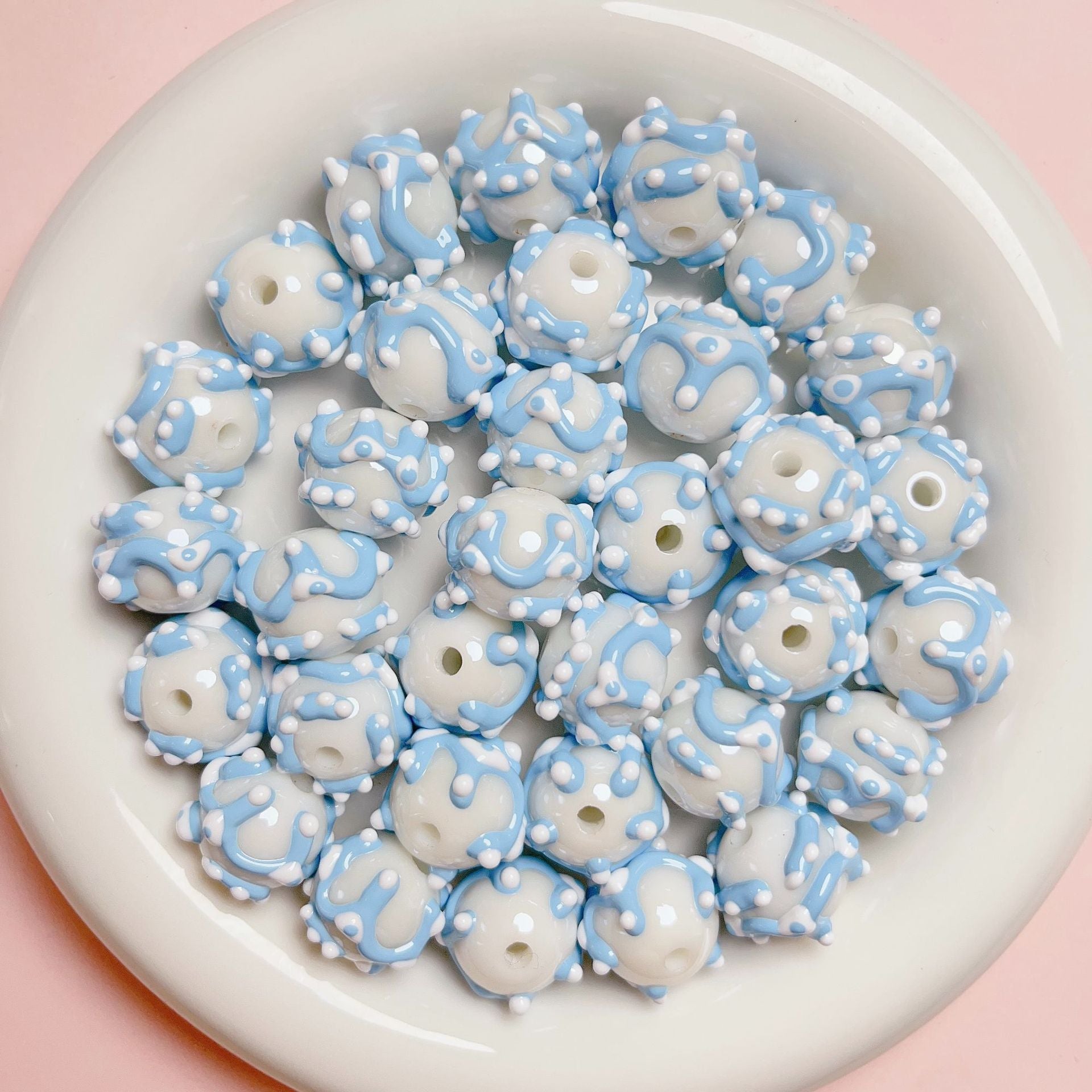 Wholesale Acrylic Hand Painted Cartoon Diy Beads