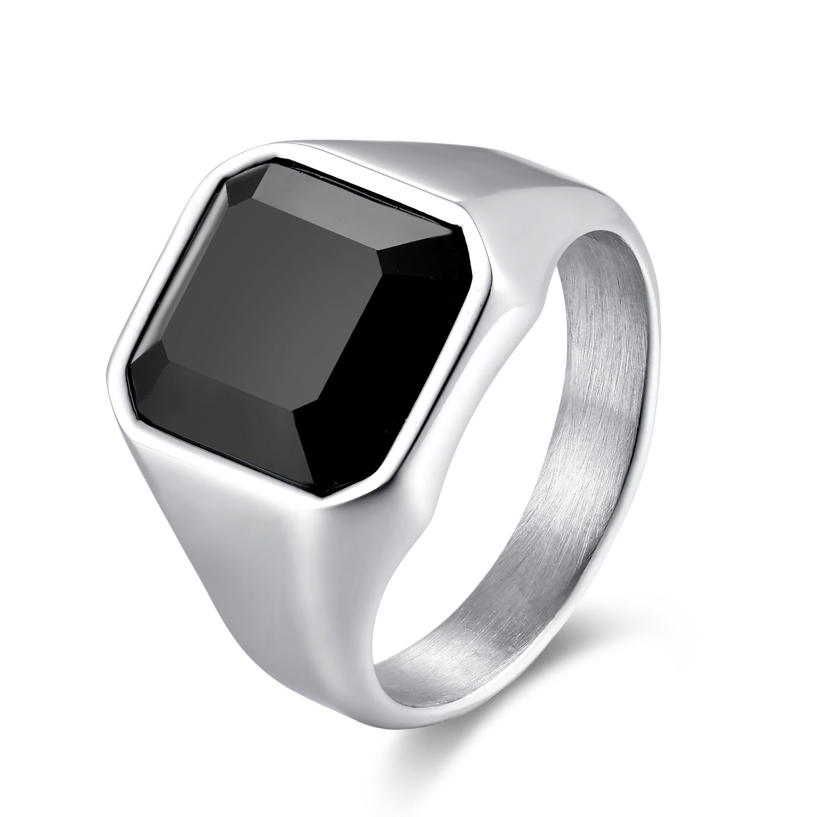 Wholesale Tiger Eyes Natural Stone Stainless Steel Men's Ring