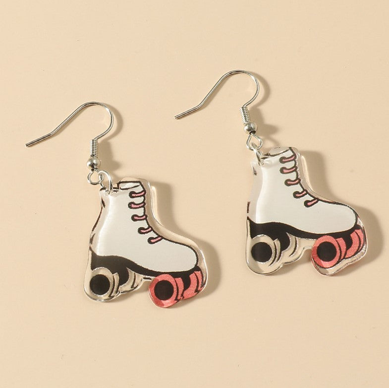 Wholesale Acrylic Fruit and Leaf Pendant Earrings