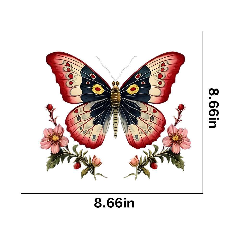Wholesale Vintage Butterfly  UV DTF Ready to Press Transfers Wraps