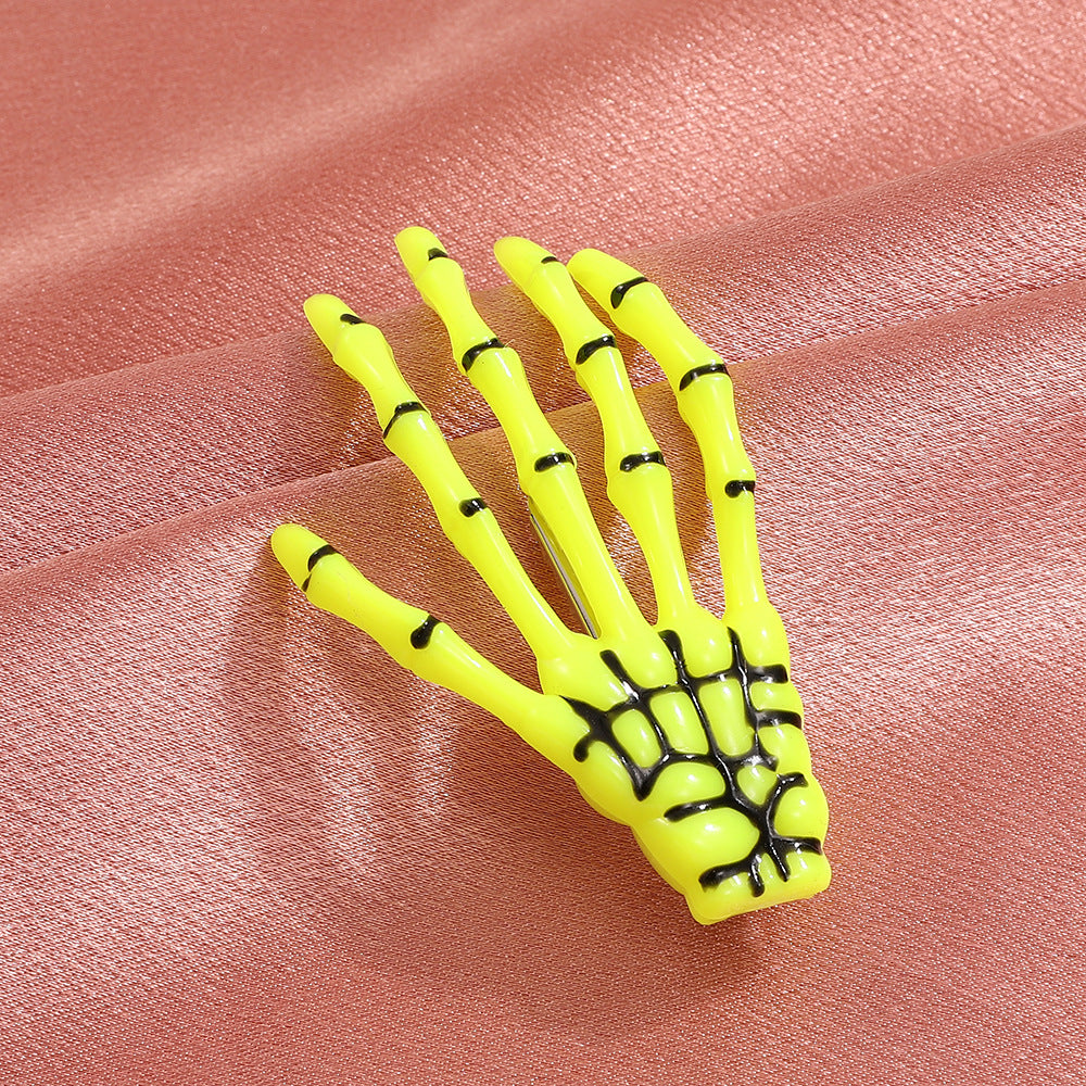 Wholesale Gothic Skeleton Hand Bone Acrylic Hair Clips