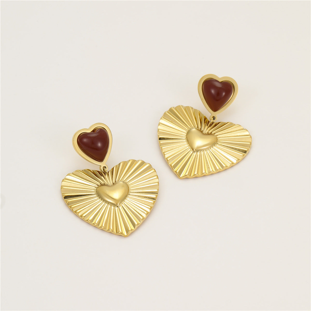 Wholesale gold heart Stainless Steel EarringsStainless Steel Earrings