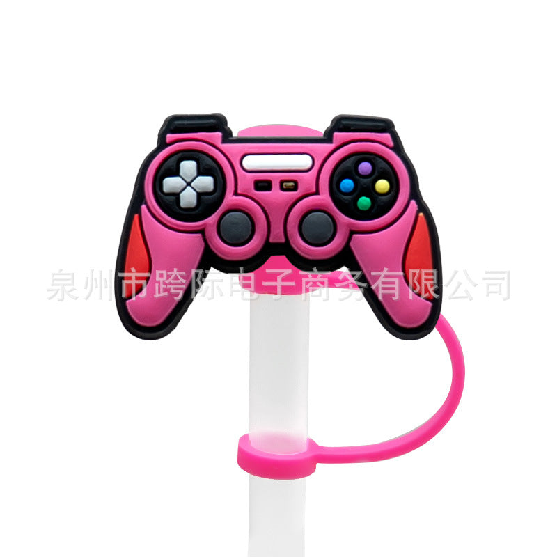 Wholesale 10pcs Game Style Straw Cap Silicone Dust Plug Cute Anime Party Casual Decorations