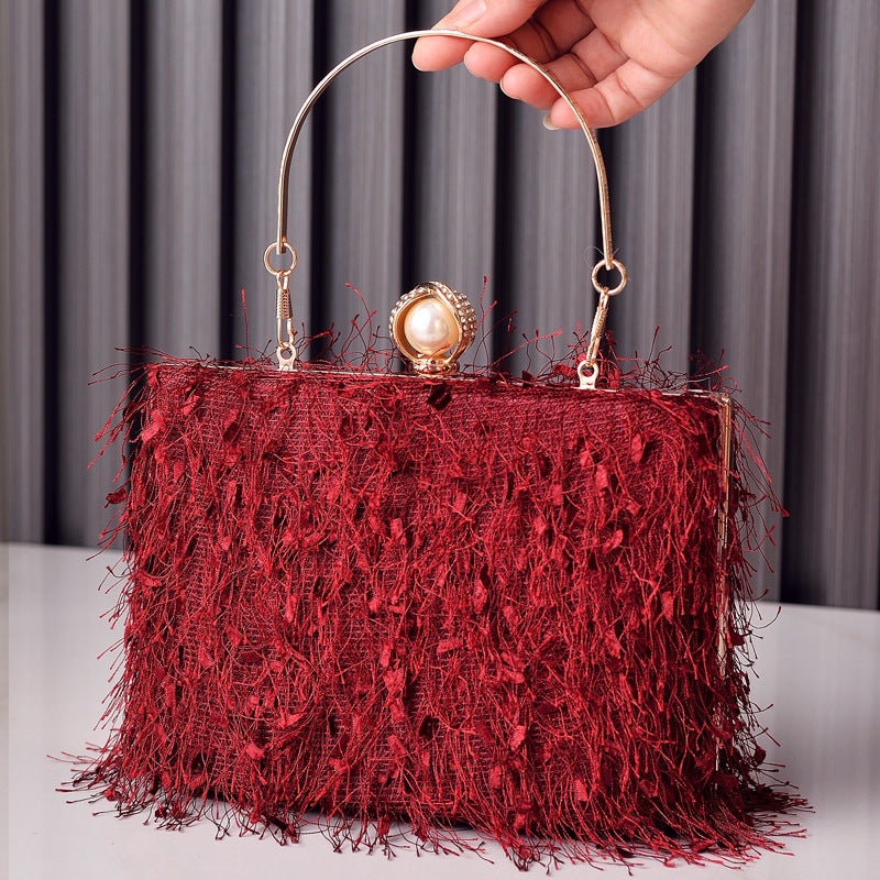 Wholesale Tassel Dinner PU Handbags