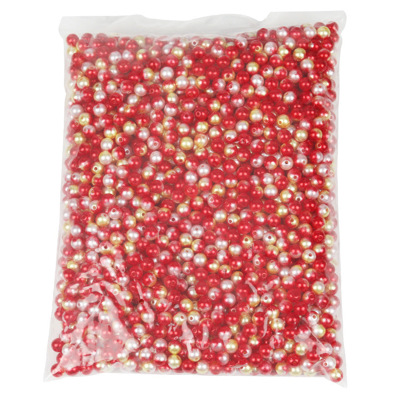 Wholesale 10mm Dual Color Gradient Beads ABS Imitation Pearl DIY Bead Accessories