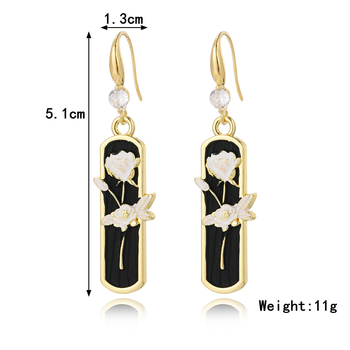 Wholesale Vintage French Rose Earrings