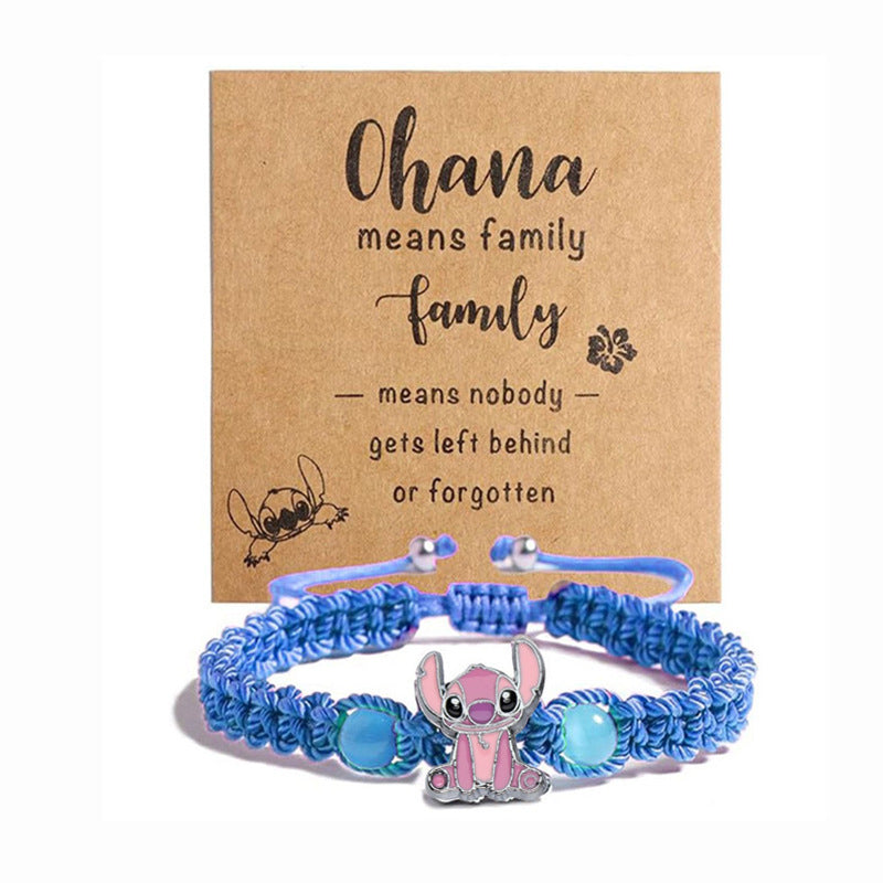 Wholesale  Woven Bracelet Cartoon Animation Hand Ornaments Hand-Woven Bracelet OLY Exclusive