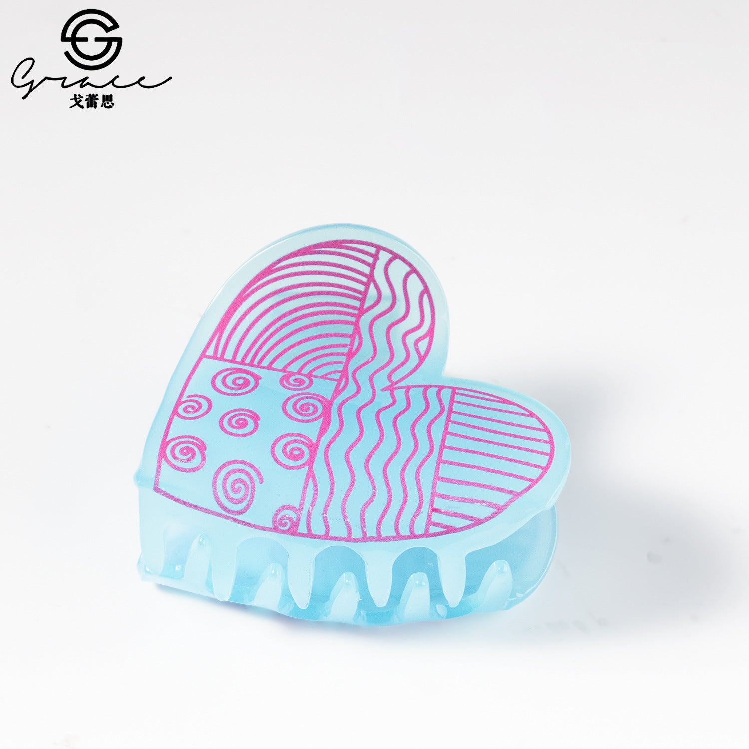 Wholesale Valentine's Day 6cm Love Hair Clips