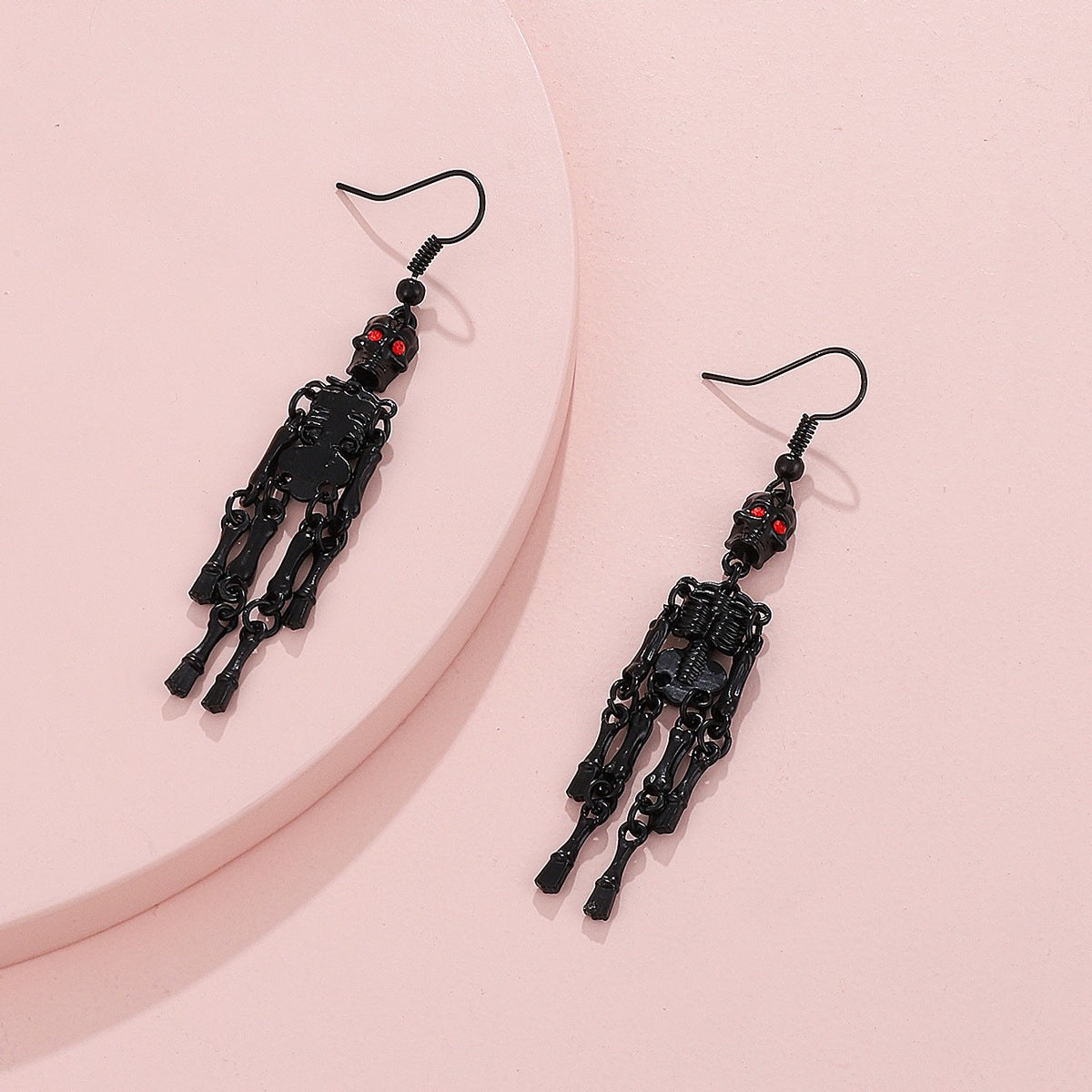 Wholesale Gothic Punk Skull Earrings Hollow Ghost Skeleton Dangle Earrings  Jewelry Accessory Chic Party Gift For Boutique Resale