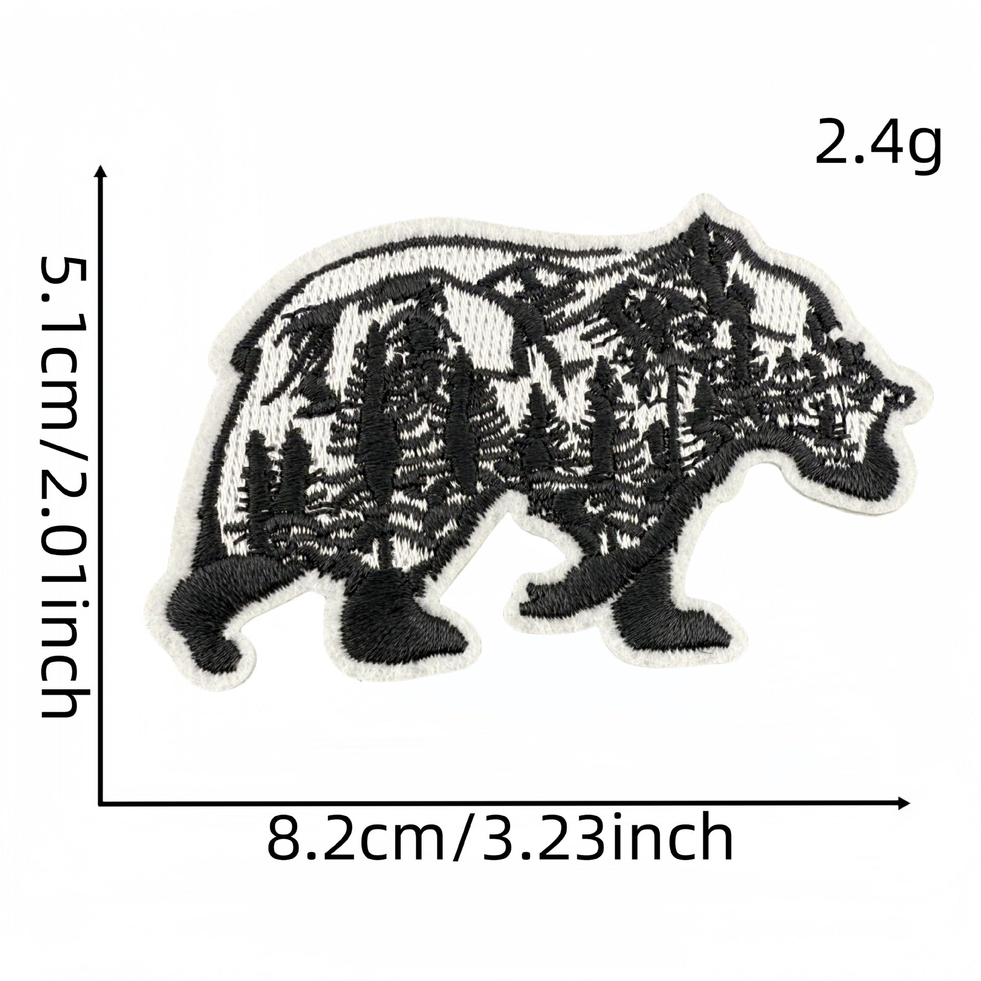 Wholesale Animal bear cloth patch embroidery patch accessories