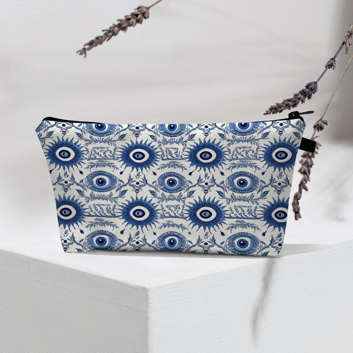 Wholesale Devil Eye Printed Pattern Polyester Cosmetic Bag