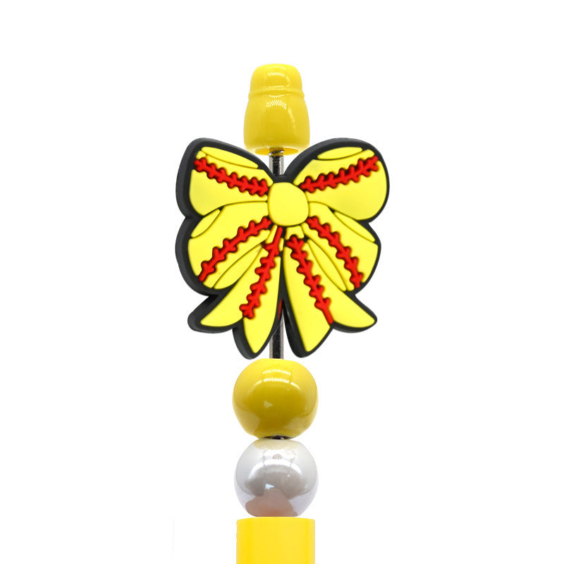 Wholesale  Random  100pcs/pack Cartoon Bow Beads  Focal Beads