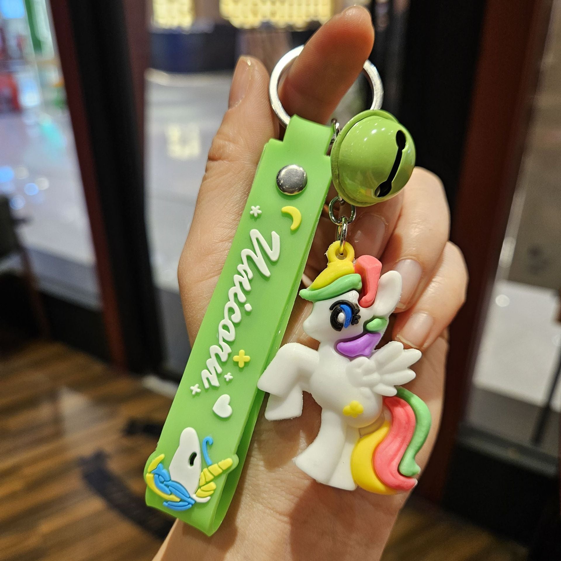 Wholesale Cartoon cute colored horsehide keychain OLY Exclusive
