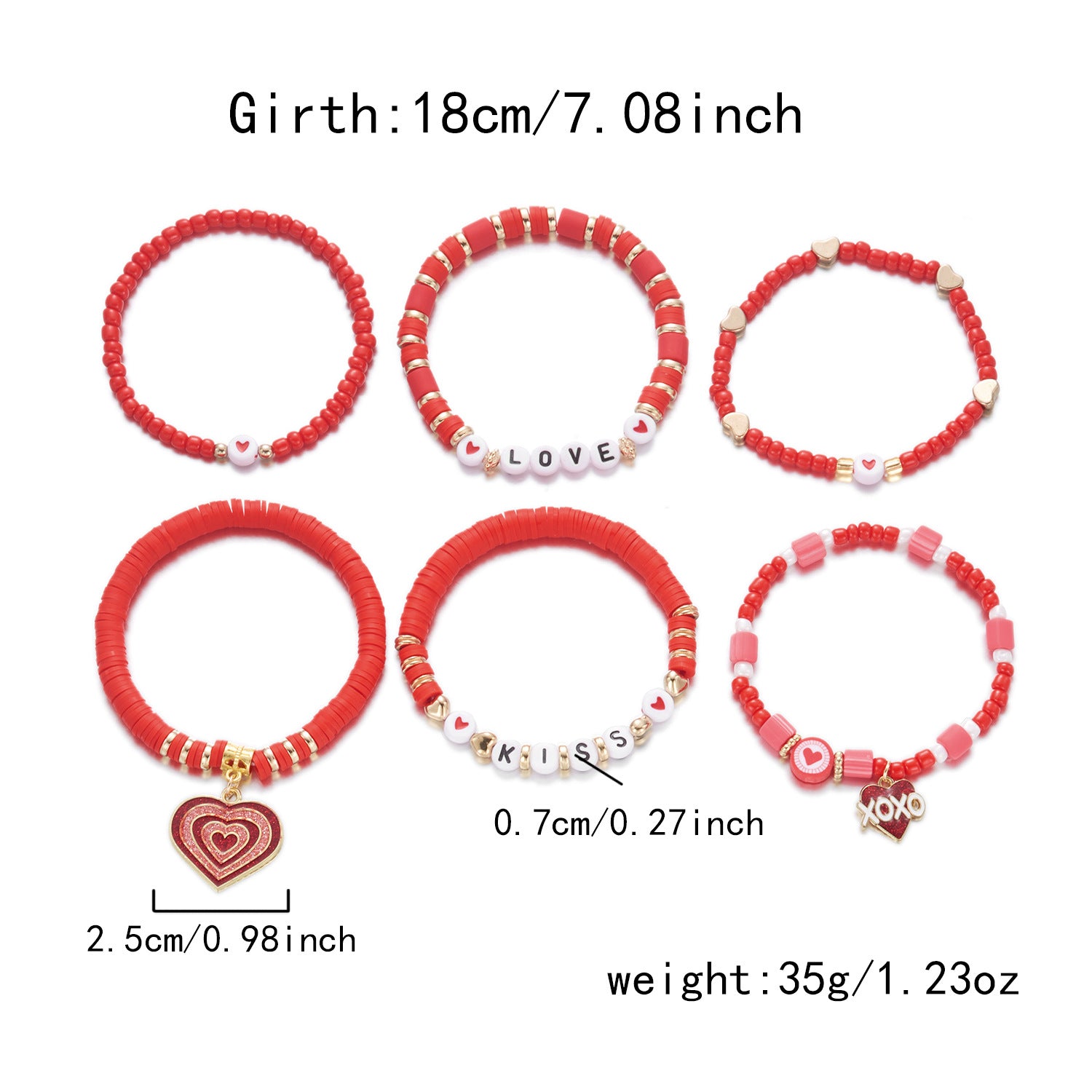 Wholesale Valentine' s Day Love Bracelet Set