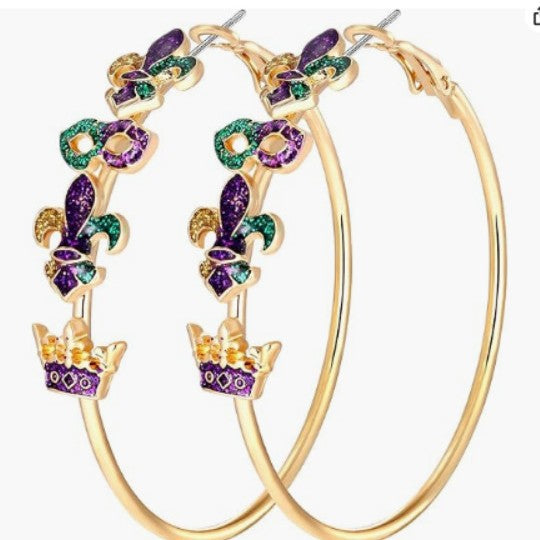 Wholesale St.  Patrick' s Day  Big Hoop Rabbit  Earrings