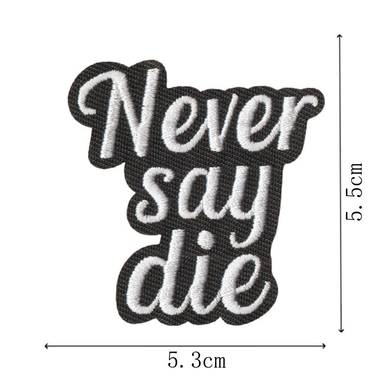Wholesale Trendy Letter Embroidered Iron On Patches Set Of 9 Stylish DIY Craft Supply For ets Bags Towels
