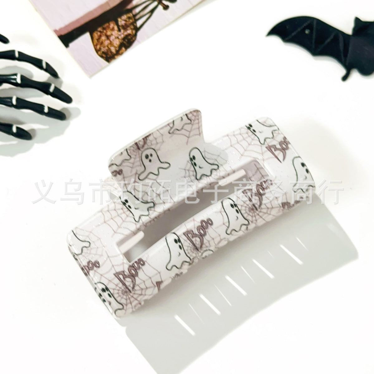 Wholesale  Skull Bat Ghost Square Grab Clip