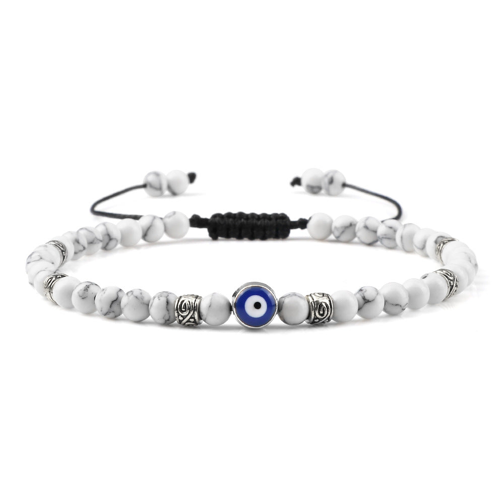 Wholesale Vintage Devil' s Eye Bead Weaving Bracelet