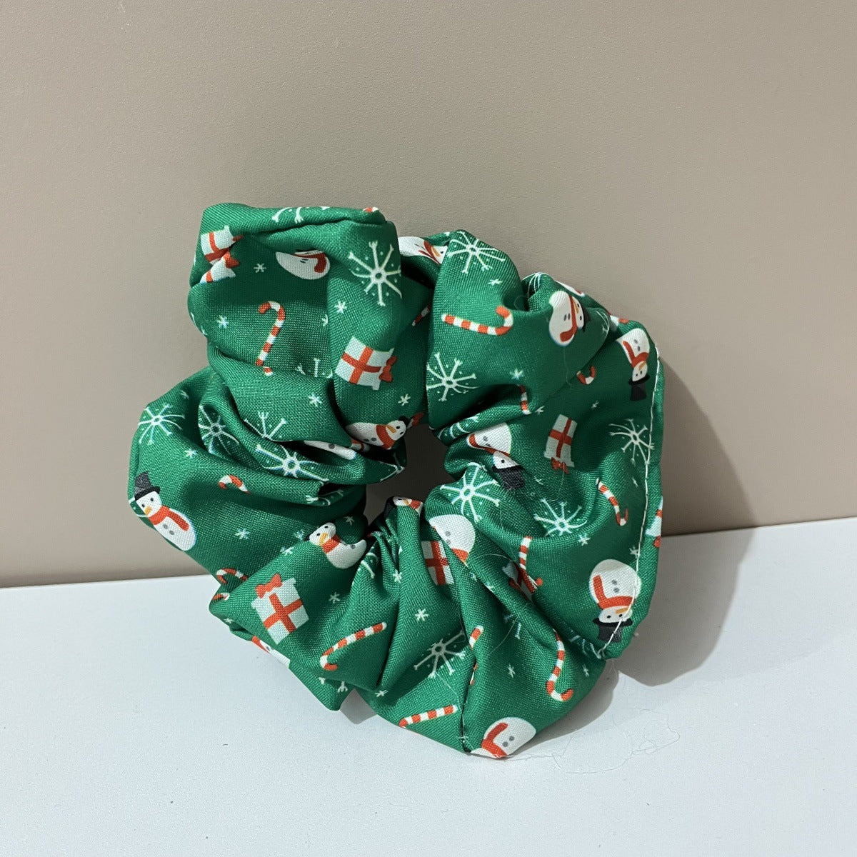 Wholesale Fabric Knotted  Gift Pine Tree Snowflake Striped Plaid Bow Hairband
