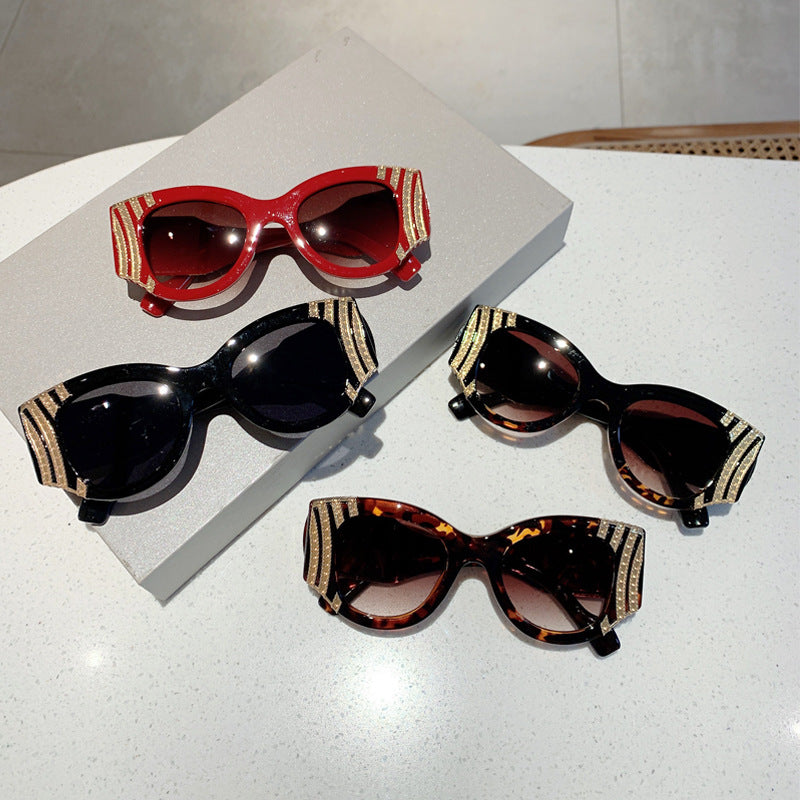 Wholesale Heavy metal retro sunglasses outdoor sun protection sunglasses