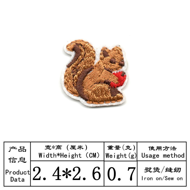 Wholesale Embroidered Cartoon Animal Patches 16Pcs For Hats Clothing DIY Decorative Craft Supply OLY Exclusive