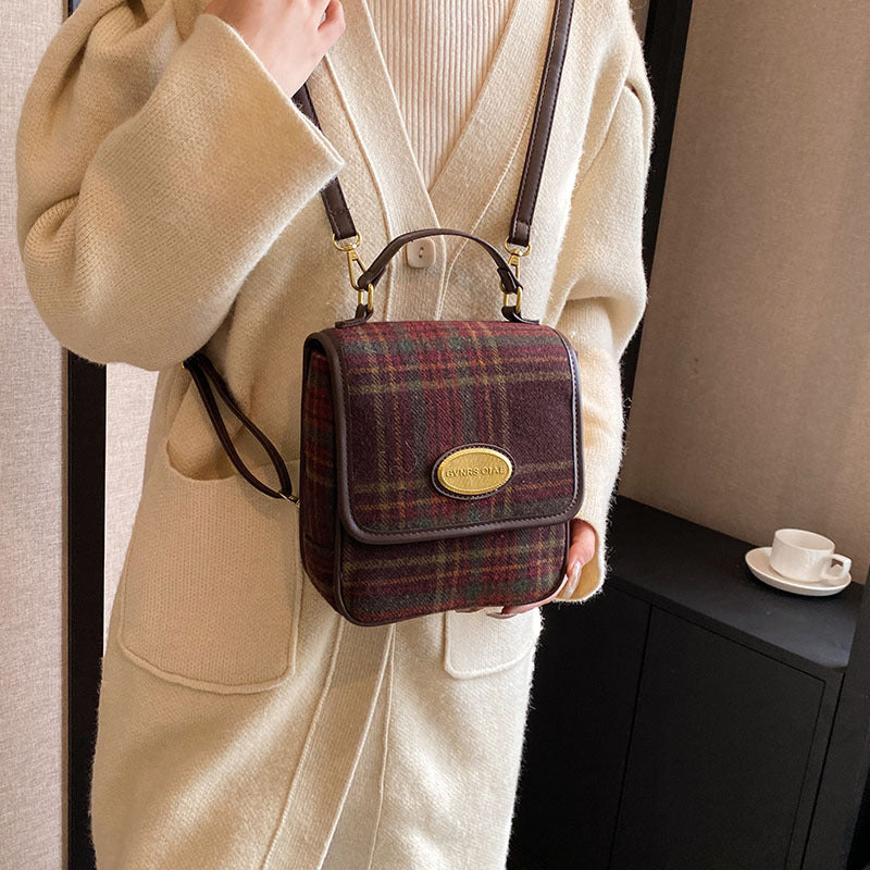 Wholesale Fabric Plaid Backpacks