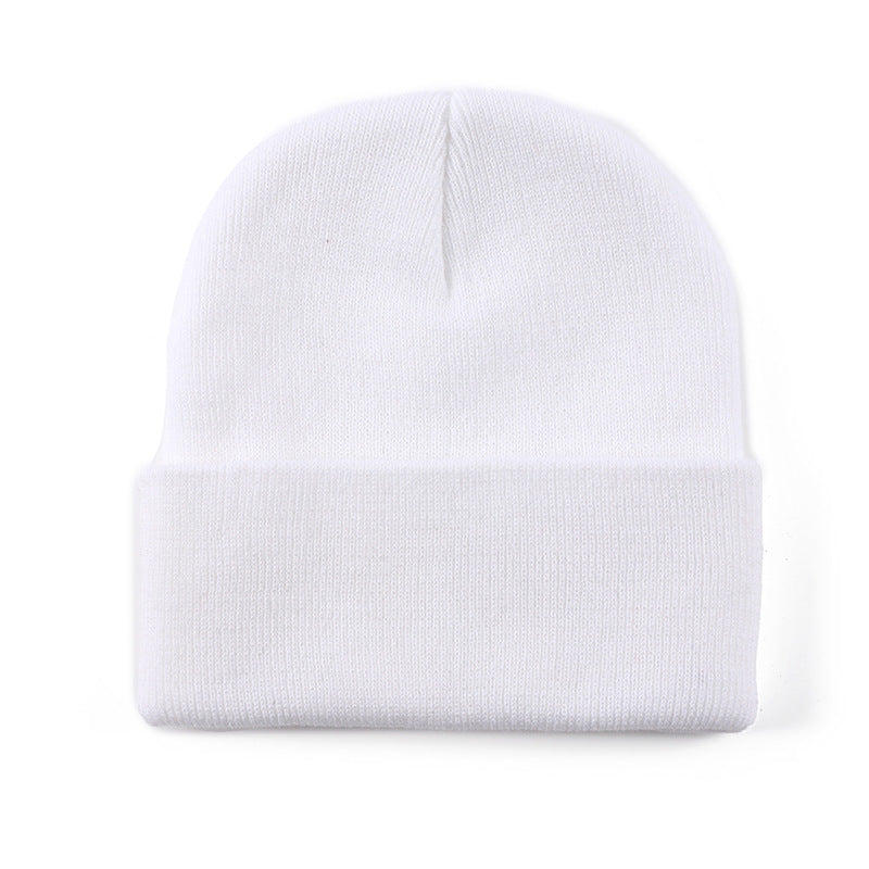 Wholesale Solid color knit hat  basic style beanie