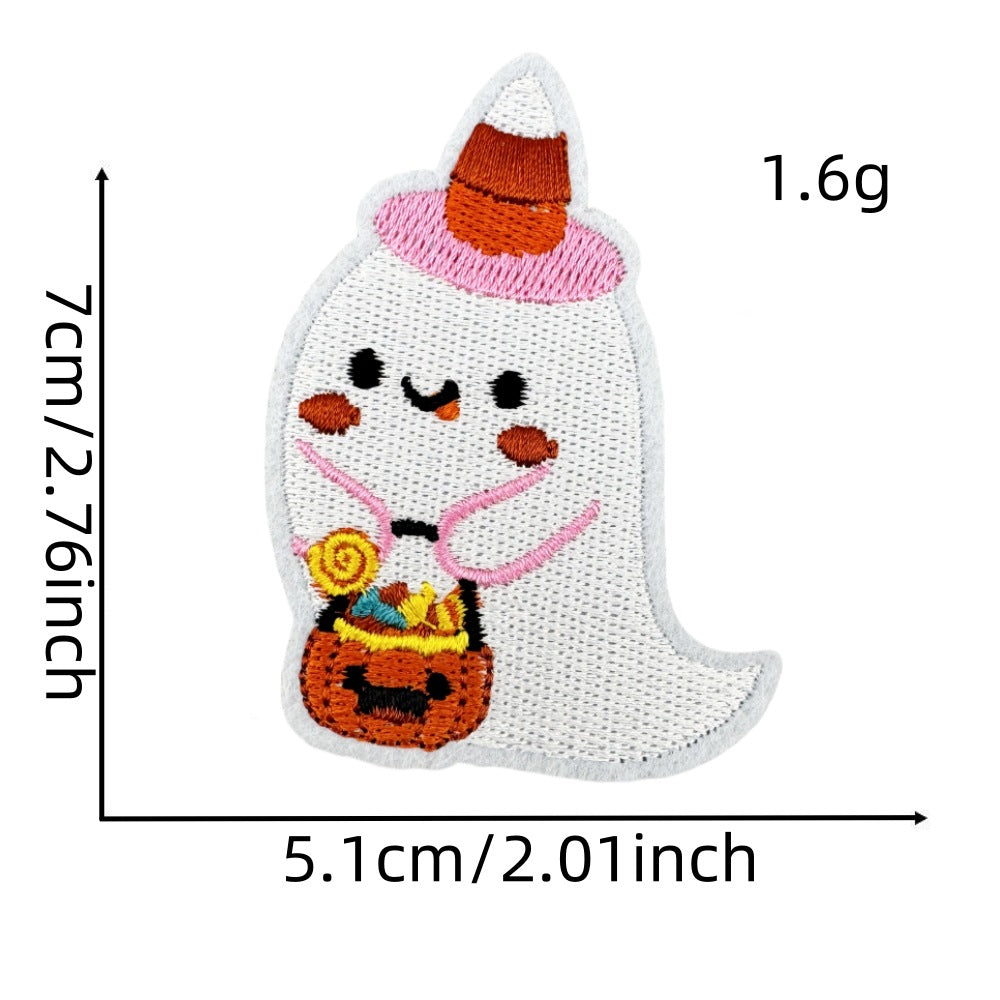 Wholesale Pink  Iron On Embroidered Patch Polyester Thread DIY Craft Supply For Party Decoration