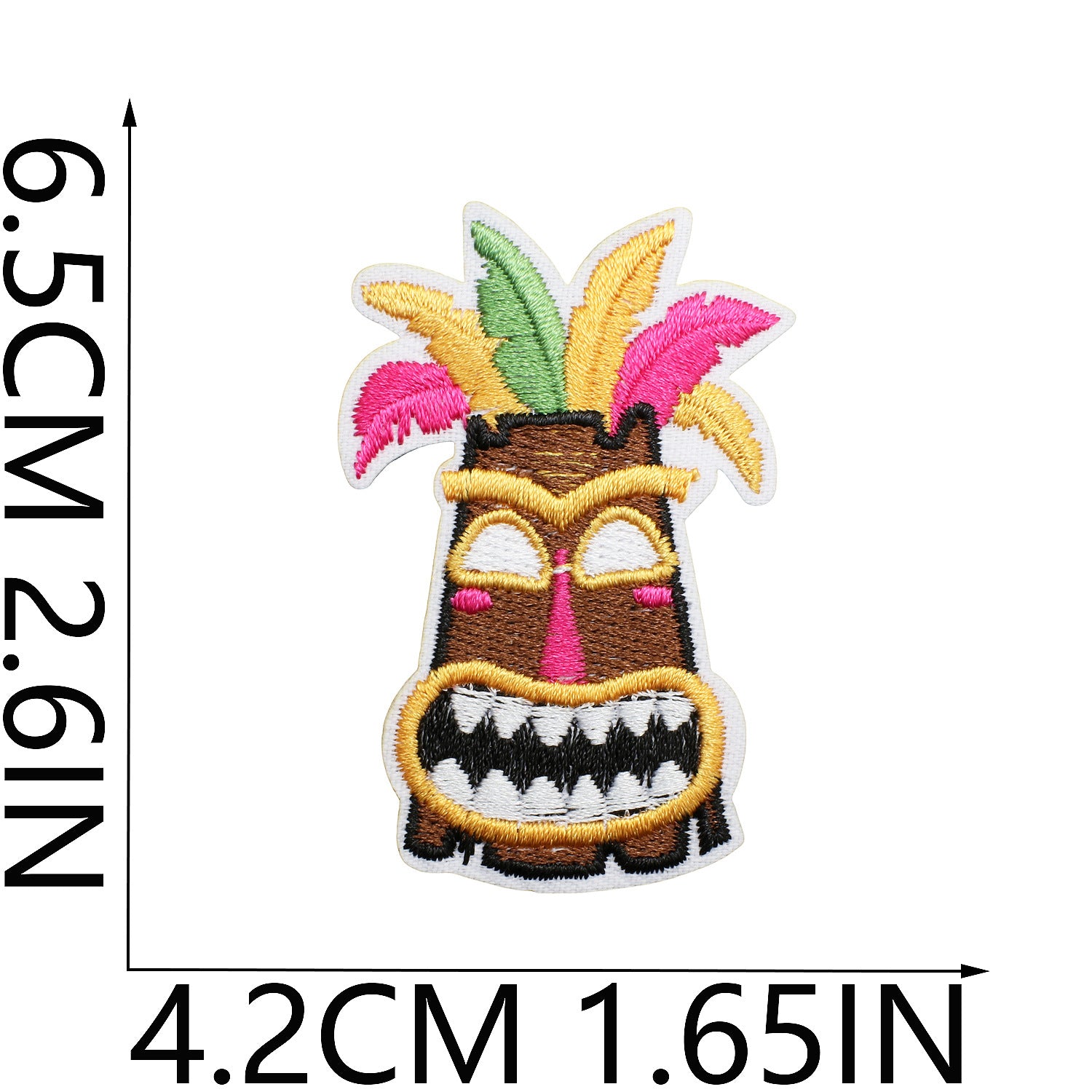 Wholesale Trendy Hawaiian Tropical Embroidered Patch With Flamingo Palm Tree Pineapple Clothing DIY Accessory Resale