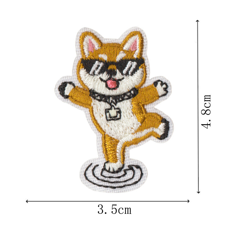 Wholesale Chic Embroidered Iron On Dog Patches 11 Piece Set Funny Dog Designs For Hats Bags DIY Crafts Boutique Resale