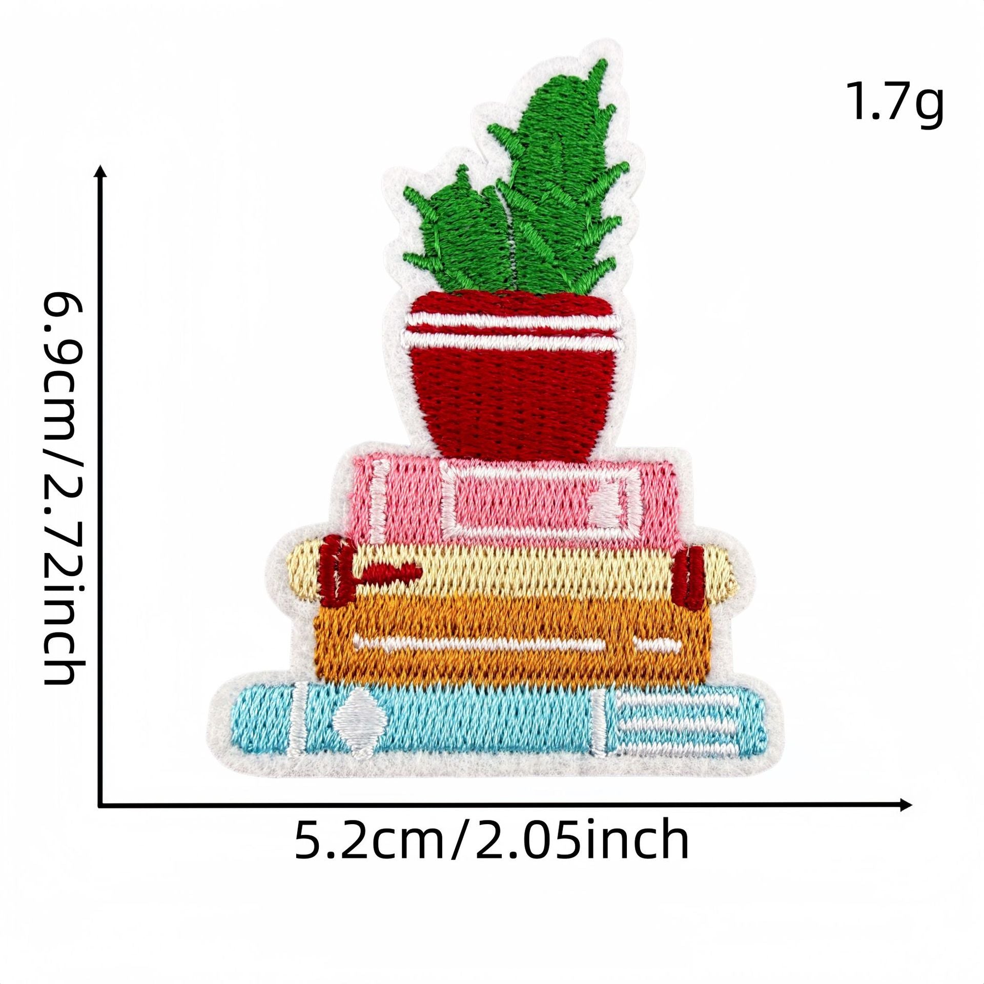 Wholesale Pink Reading Theme Embroidered Patches Book Decorative Stickers 15Pcs For Clothes Bags DIY Gift Boutique Resale