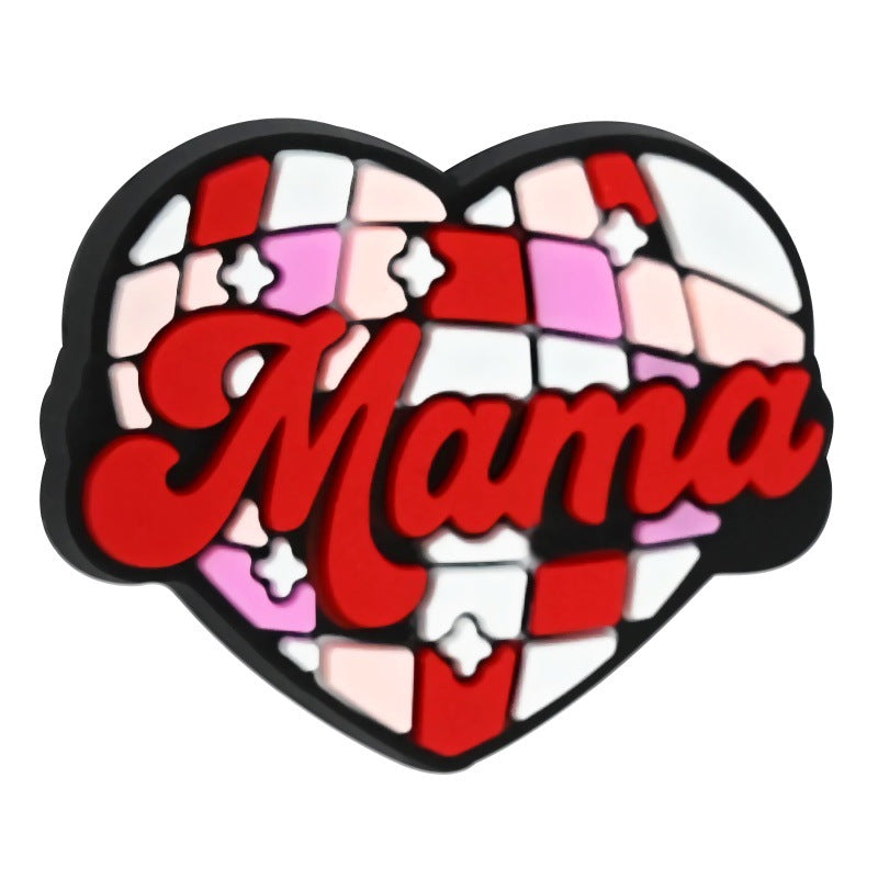 Wholesale Random 100pcs I Love Mom Mother' s Day Beaded Beads Focal Beads