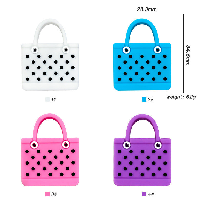 Wholesale 10pcs  Artificial Beach Bag Small Pendant DIY  Focal Beads