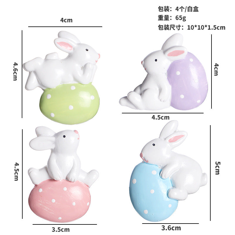 Wholesale Easter Decorations Mini Easter Bunny Easter Egg Fridge Magnet