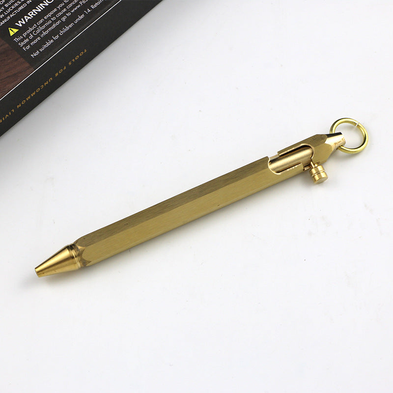 Bolígrafo en forma de latón hexagonal al por mayor