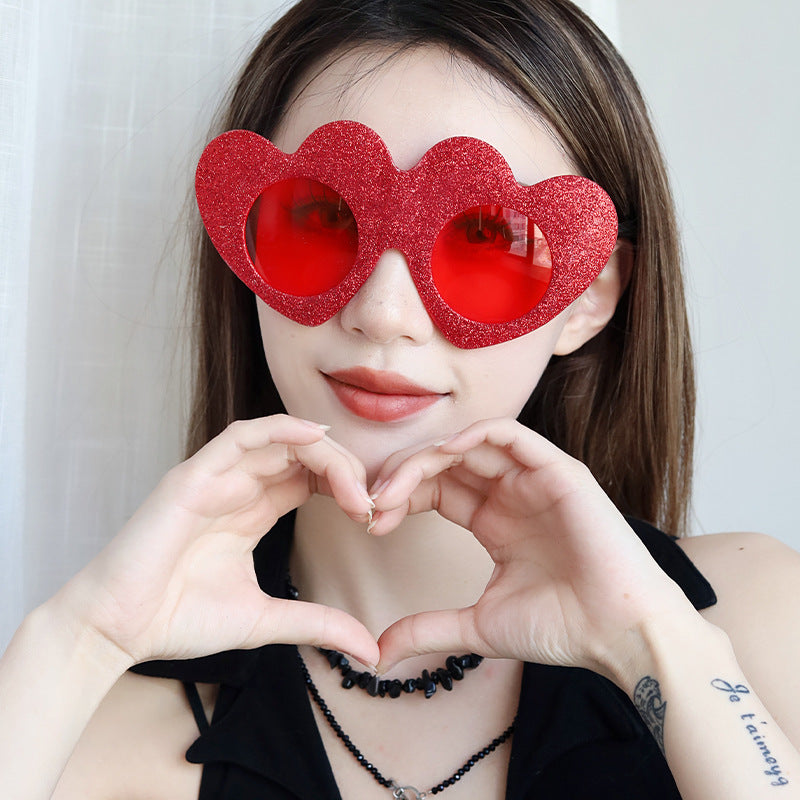 Wholesale 2023 Valentine's Day Party ABS Love Glasses