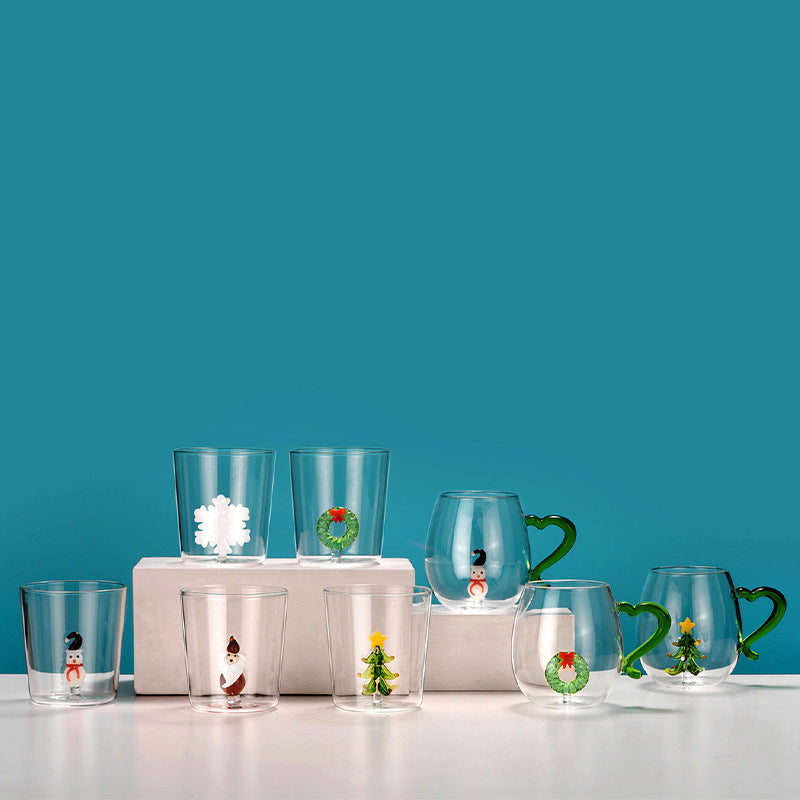 Wholesale Christmas Creative Cute 3D Shaped Water Cup