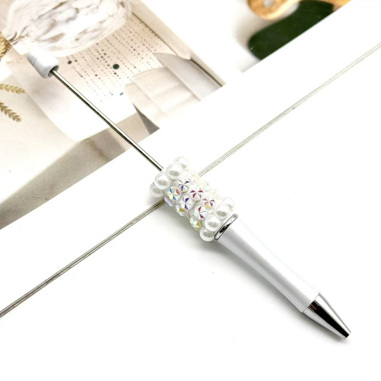 Wholesale Colorful fireworks bead pen ballpoint pen