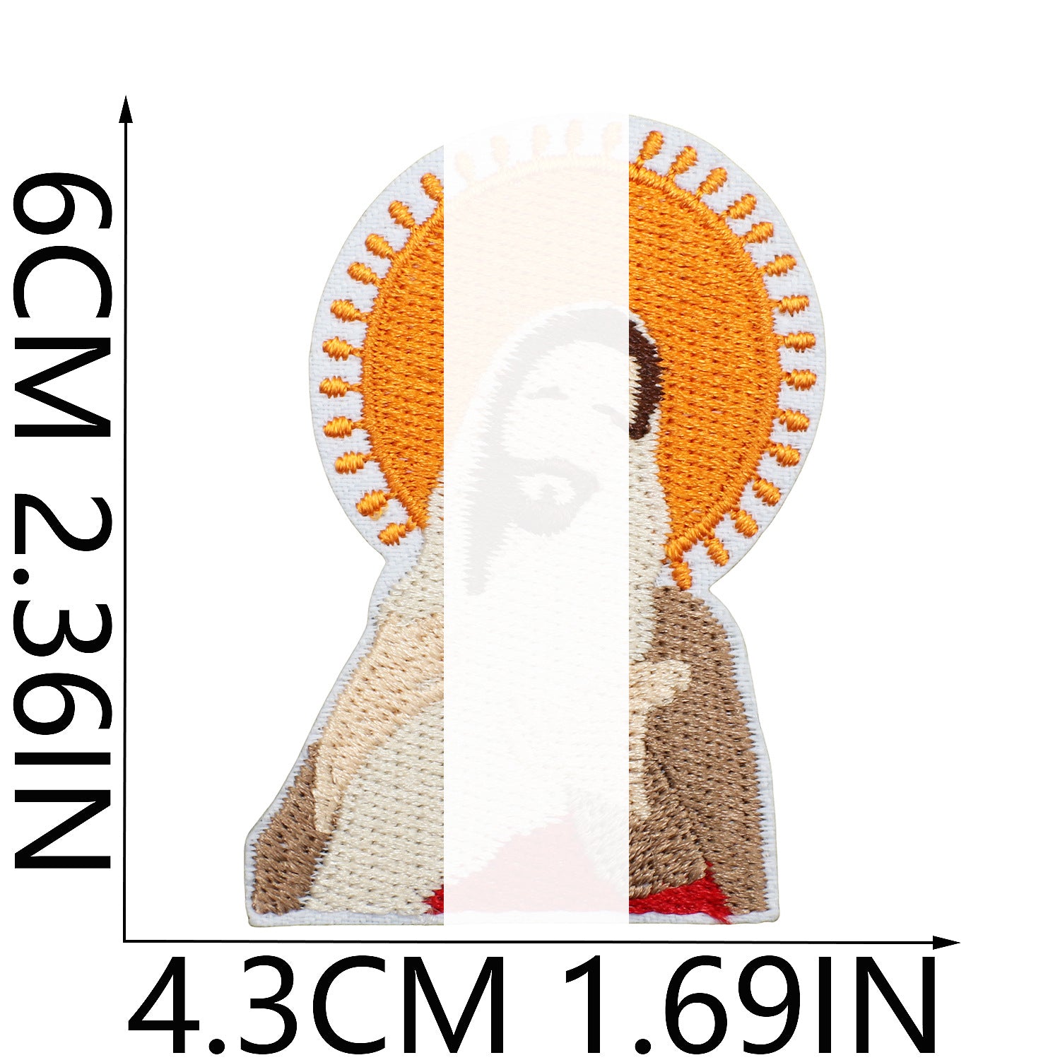 Wholesale Trendy Embroidered Iron On Patch Art Portrait DIY Decorative Clothing Accessory Craft Supply