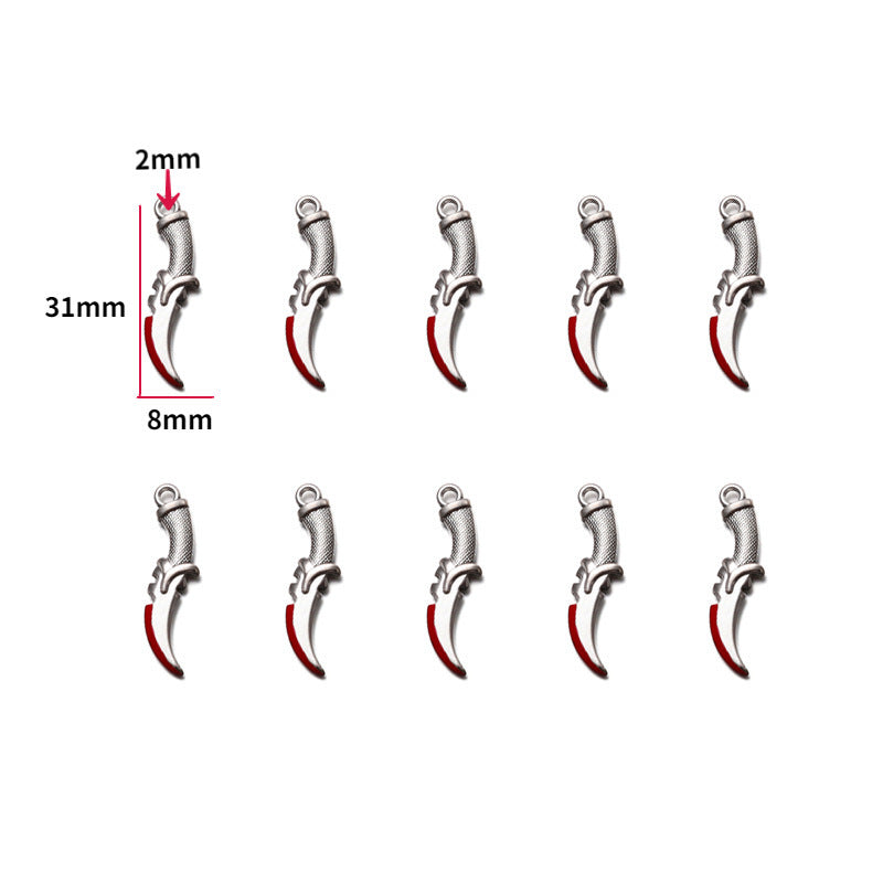 Wholesale 10pcs  Jewelry Accessories 20 Anime Weapons Decorations