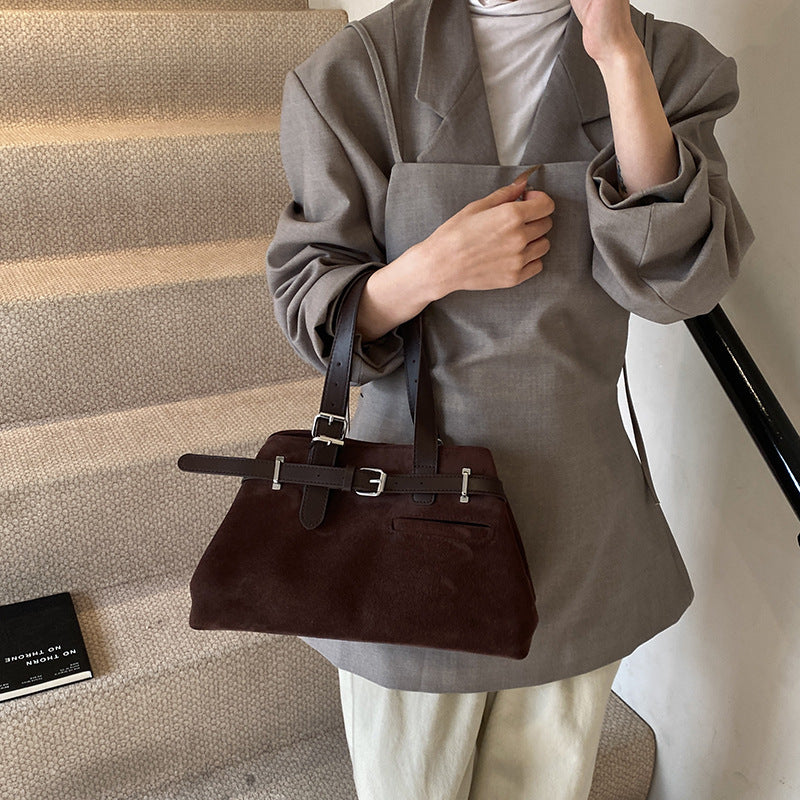 Wholesale Retro large capacity commuter handbag shoulder bag