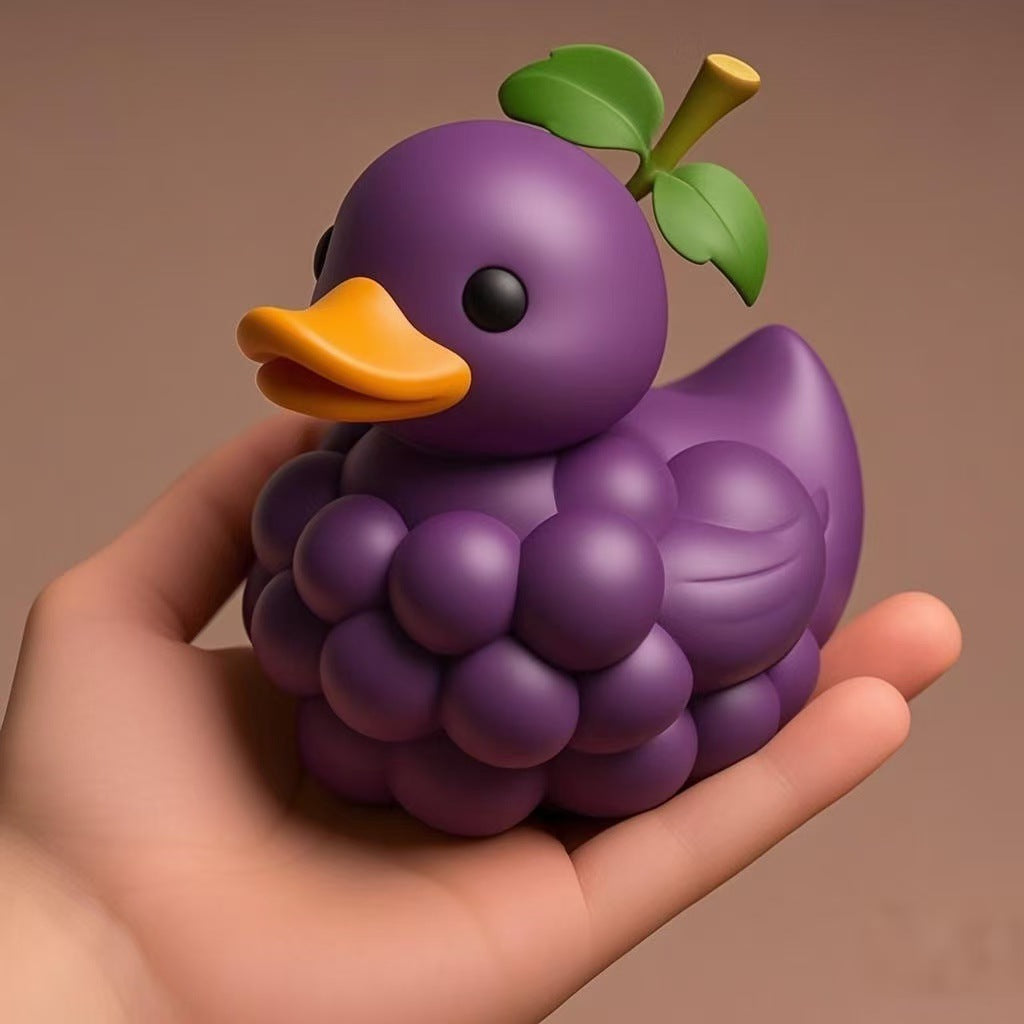 Wholesale whimsical fruit series duck ornaments