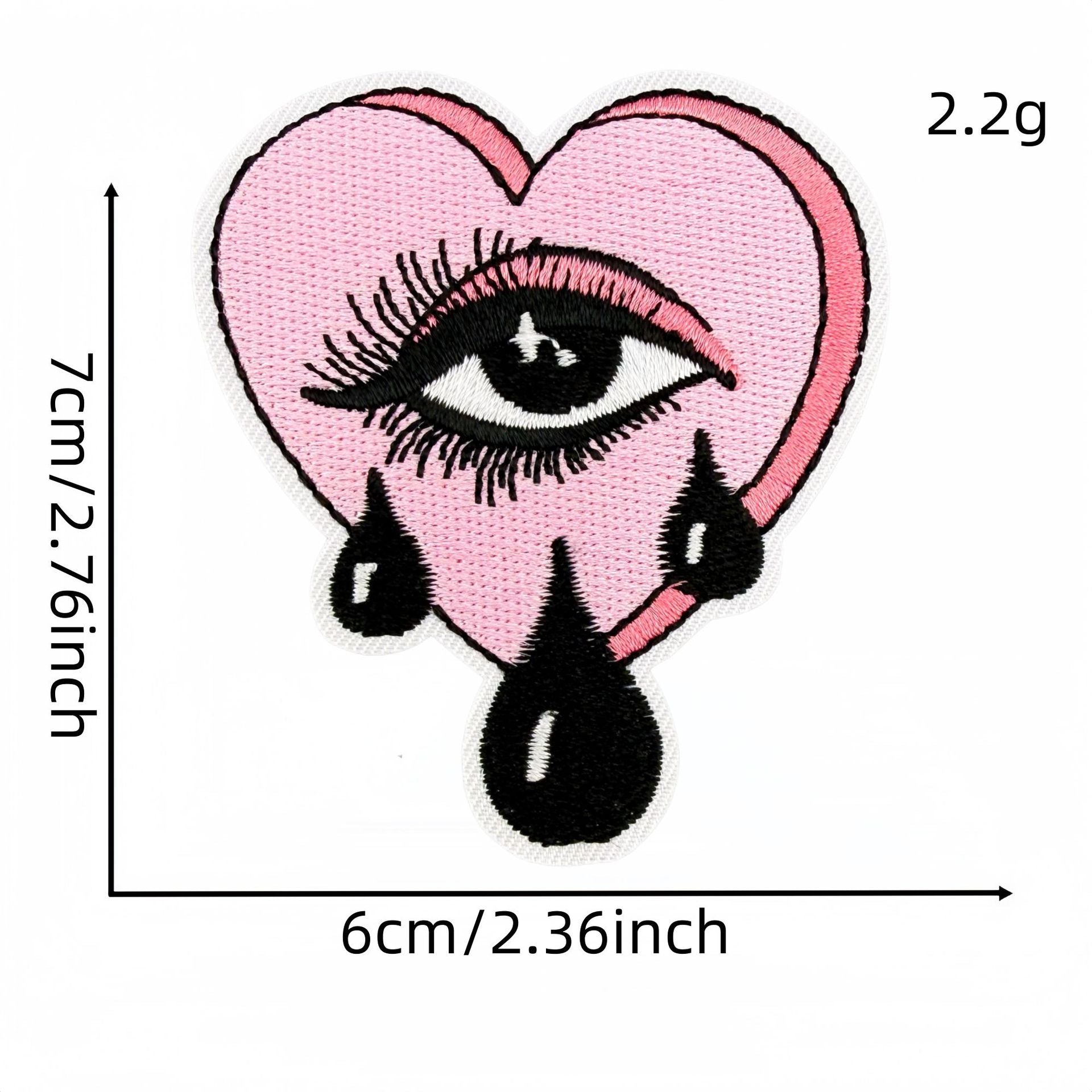 Wholesale Y2K Black Pink Urban Cool Embroidered Patch Set 27Pcs Skull Heart Butterfly DIY Decorative Patches For Clothes Bags Fashion Accessory Gift Resale