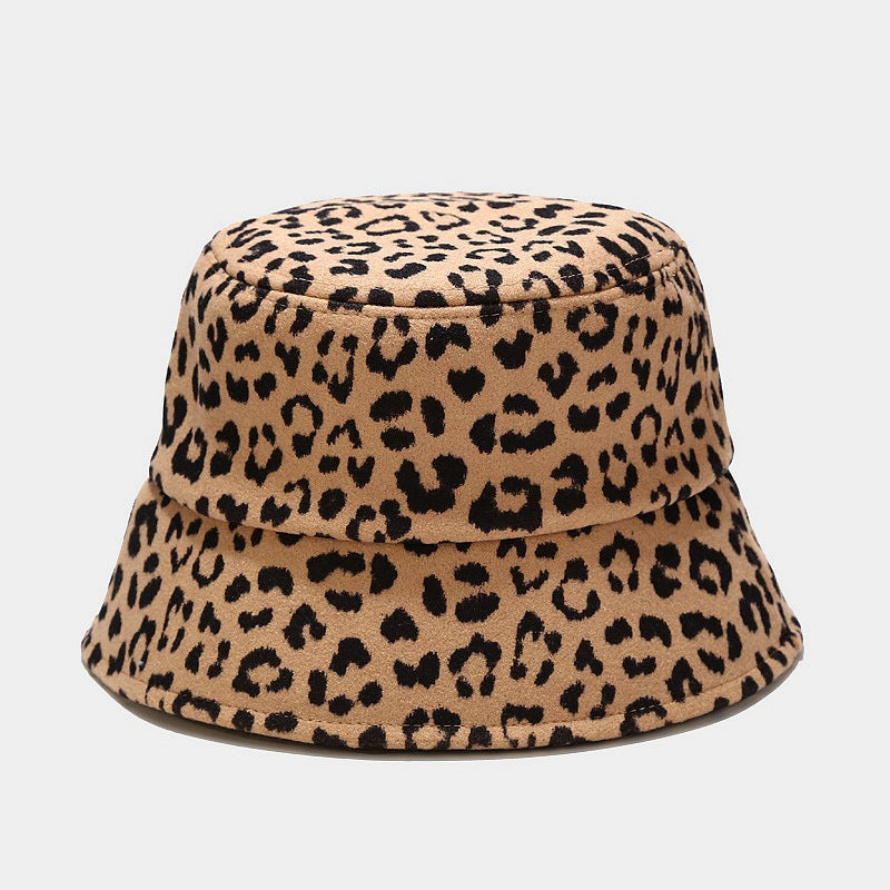 Wholesale 2023 Autumn and Winter New Thickened Wool Cow Pattern Leopard Pattern Zebra Pattern Fisherman Hat