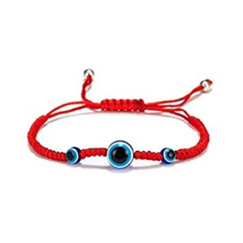 Wholesale Hand Woven Adjustable Devil's Eye Red String Bracelet