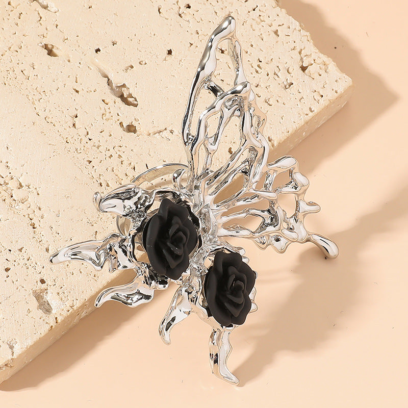 Wholesale Rose Butterfly Open Adjustable Ring