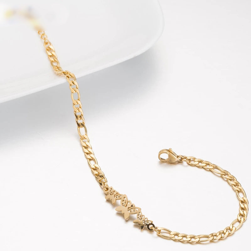 Wholesale Couple Bracelet Female High Sense Titanium Steel Bracelet Niche Design Couple Jewelry Stainless Steel Animal Letter Jewelry