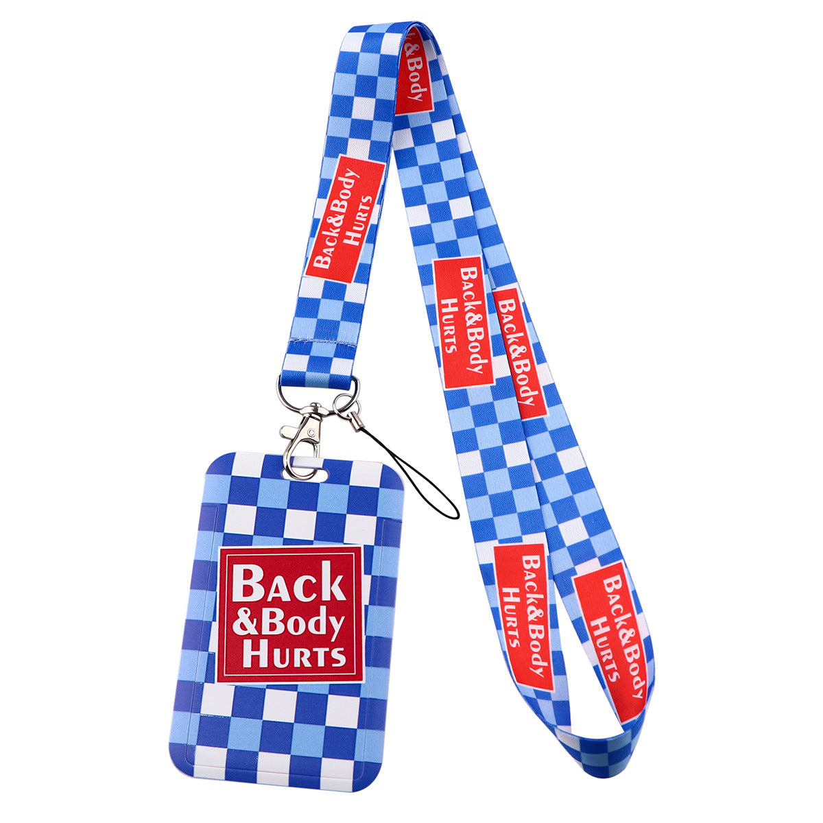 Wholesale Text Quotes Lanyard Card Holder Webbing Combination Work Card